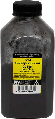 Тонер Hi-Black Универсальный для Oki С3100, Bk, 160 г, банка