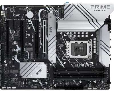 ASUS PRIME Z790-P(Socket 1700, ATX, 4xDDR5(192GB),  DP/HDMI, 1xPCIe 5.0x16/3xPCIe 4.0x16/1xPCIe 3.0, 1xLAN (2.5GbE), 4xSATA 6Gb/s, 3xM.2,1xM.2 E key, 1xType-C,3xUSB 3.2, 4xUSB 2.0,1xPS/2))