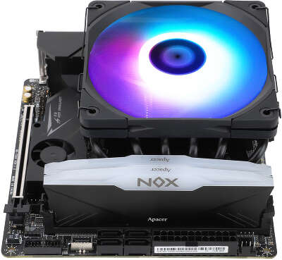Устройство охлаждения(кулер) Thermalright AXP120-X67 ARGB Soc-AM5/AM4/1151/1200/2066/2011/1700 черный 4-pin 26.1dB Al+Cu 490gr Ret (AXP120-X67-BL-ARGB)