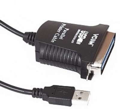 VCOM VUS7052 Кабель-адаптер USB A (вилка) -> LPT (прямое подключение к LPT порту принтера) 1.8m
