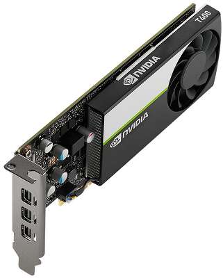 Видеокарта PNY NVIDIA T400 VCNT400-4GB-BLK 4Gb DDR6 PCI-E 3miniDP