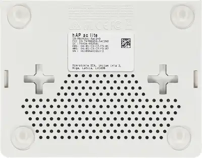 Роутер беспроводной MikroTik hAP ac lite (RB952UI-5AC2ND) AC750 10/100BASE-TX белый