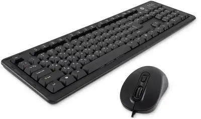 Комплект Оклик S605 клав:черный мышь:черный USB Multimedia