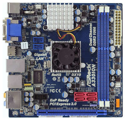 Мат. плата P5 ASRock ASR-A330ION + встроенный процессор Intel Atom 330 (Dual Core)