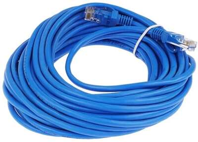 Патч-корд UTP Cablexpert PP12-10M/B кат.5e, 10м, литой, многожильный (синий)