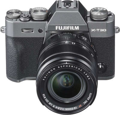 Цифровая фотокамера Fujifilm X-T30 Charcoal Silver kit (XF 18-55 f/2.8-4 R LM OIS)