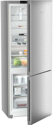 Холодильники LIEBHERR/ Plus, EasyFresh, МК NoFrost, 3 контейнера МК, в. 201,5 см, ш. 75 см, г. 67.5 см, класс ЭЭ A++, внутренние ручки, цвет Steel Finish,,полезный объём: 474 л (346 л + 128 л)