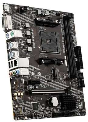 MSI B550M-A PRO Soc-AM4 AMD B550 2xDDR4 mATX AC`97 8ch(7.1) GbLAN RAID+DVI+HDMI