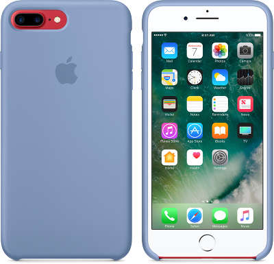 Силиконовый чехол для iPhone 7 Plus/8 Plus Apple Silicone Case, Azure [MQ0M2ZM/A]