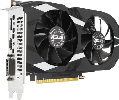 Видеокарта Asus PCI-E 4.0 DUAL-RTX3050-O6G NVIDIA GeForce RTX 3050 6Gb 96bit GDDR6 1507/14000 DVIx1 HDMIx1 DPx1 HDCP Ret