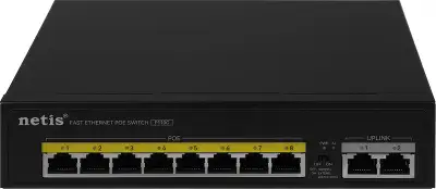 Коммутатор Netis P110C (L2) 10x100Мбит/с 8PoE+ 120W неуправляемый