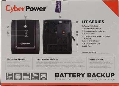 ИБП CyberPower UT1500EI, 1500VA, 900W, IEC