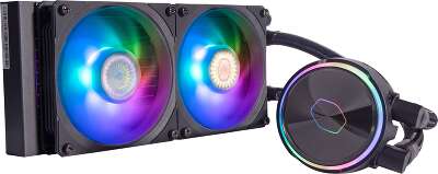 Жидкостное охлаждение Cooler Master MasterLiquid PL240 Flux, 240 Вт, 2x100 мм, ARGB