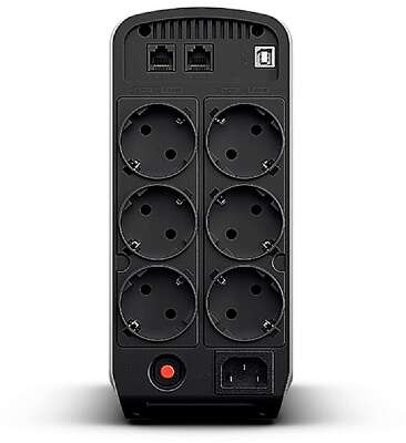ИБП CyberPower CP900EPFCLCD {Line-Interactive, Tower, 900VA/540W USB/RJ11/45/USB charger A (6 EURO), 12В/9 Ач х 1}