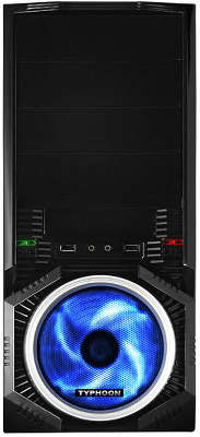 Корпус RaidMax Typhoon Window Black-Silver, 500W, ATX