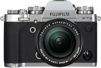 Цифровая фотокамера Fujifilm X-T3 Silver kit (18-55 мм f/2.8-4 R LM OIS)