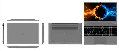 Ноутбук Digma EVE 15 C423 15.6" FHD IPS R3 3200U/8/512Gb SSD/W11Pro серый