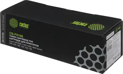 Картридж лазерный Cactus CS-FX10S FX-10 черный (2000стр.) для Canon L100/L120/4140/MF4380dn/D420/D480