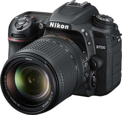 Зеркальный Фотоаппарат Nikon D7500 черный 20.9Mpix 18-140mm f/3.5-5.6G VR 3.15" 4K 4K SDXC Li-ion