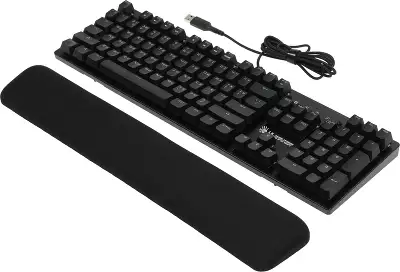 Клавиатура A4Tech Bloody B825R механическая черный USB for gamer LED (подставка для запястий) (B825R (RED SWITCHES))