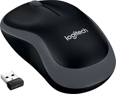 Мышь беспроводная Logitech Wireless Mouse M185 Swift Grey USB (910-002252)