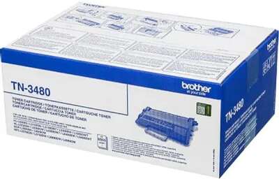 Brother TN-3480/TN-3480P Тонер-картридж, Black HL-L5000D/DN/5100DNT/5200DW/DWT/6250DN/6300DW/DWT/6400DW/DWT/5500DN/6600DW/5700DN, (8000стр.)