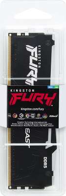 Модуль памяти DDR5 DIMM 8Gb DDR5200 Kingston Fury Beast Black RGB (KF552C40BBA-8)