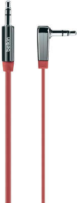 Кабель аудио miniJack-miniJack 3.5 мм Belkin Mixit Flat, 0.9 м, красный [AV10128cw03-RED]