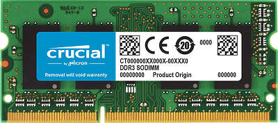 Модуль памяти DDR-IIIL SODIMM 4Gb DDR1600 Crucial (CT51264BF160BJ)