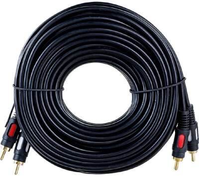 Rexant (17-0148) Шнур 2RCA Plug - 2RCA Plug  10М  (GOLD)  