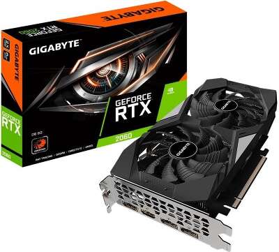 Видеокарта GIGABYTE NVIDIA nVidia GeForce RTX 2060 D6 6G 6Gb DDR6 PCI-E HDMI, 3DP