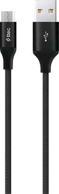 Кабель TTEC AlumiCable USB-A-Micro USB Charge/Data Cable 2.0 XL. Длина: 2м. Цвет: черный