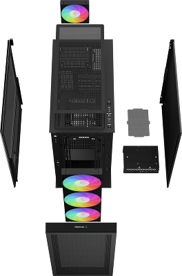 Deepcool Case CH560 Digital Black R-CH560-BKAPE4D-G-1