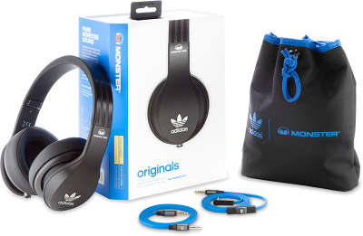 Наушники с микрофоном Monster Adidas Originals Over Ear Headphones, Black [128554]