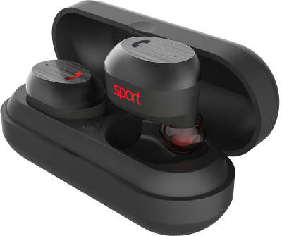 Беспроводная гарнитура Elari NanoPods Sport, Black [NPS-2S-Black]
