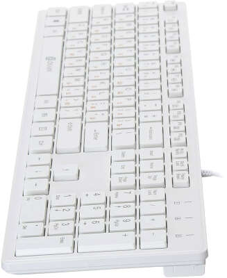 Клавиатура Oklick 500M белый USB slim