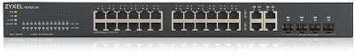 Коммутатор/ ZYXEL GS1920-24v2 Hybrid Smart switch ZYXEL Nebula Flex, 24xGE, 4xCombo (SFP/RJ-45), silent (fanless), Standalone / cloud management