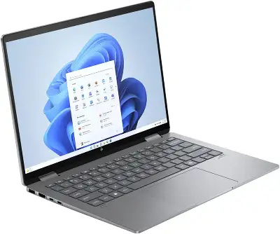 Ноутбук HP Envy x360 14-fa0004ci Ryzen 5 8640HS 16Gb SSD512Gb AMD Radeon Graphics 14" IPS Touch WUXGA (1920x1200) Windows 11 Home silver WiFi BT Cam (A1AA5EA)