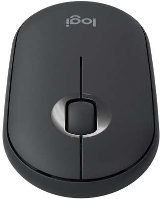 Мышь беспроводная Logitech Pebble M350 Black черная, оптическая, 1000dpi, 2.4GHz, USB-ресивер, бесшумная, под обе руки
