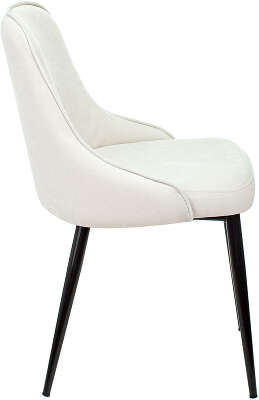 Стул для дома Бюрократ KF-5_2 комплект 2шт молочный Velvet 20 металл черный на ножках (KF-5/VELV20_2)