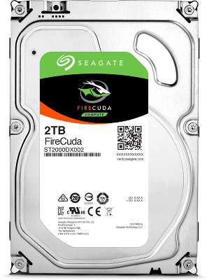 Жёсткий диск SATA-3 SSHD 2TB [ST2000DX002] Seagate FireCuda, 7200rpm, 64MB Cache + 8SSD