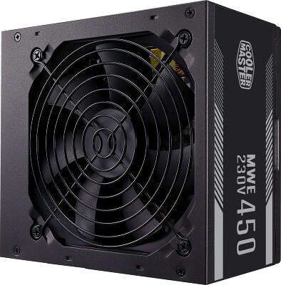 Блок питания Cooler Master ATX 450W MWE White V2 80+ (20+4pin) APFC 120mm fan 6xSATA RTL