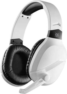 Гарнитура беспроводная DEFENDER Phantom PRO (Фантом Про) белый (микрофон, Bluetooth/2.4G, Jack 3.5mm, Type-C) (64580)