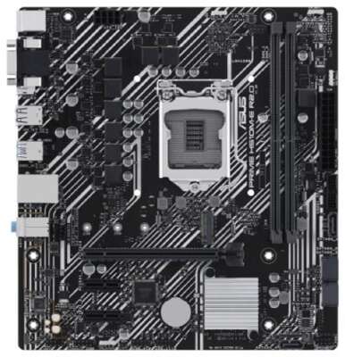 ASUS PRIME H510M-E R2.0 (Socket 1200, mATX, 2xDDR4(64GB),  VGA/HDMI 2.1/DP, 1xPCIe 4.0x16/2xPCIe 3.0, 1xLAN, 4xSATA 6Gb/s, 1xM.2, 4xUSB 3.2, 2xUSB 2.0, 2xPS/2)