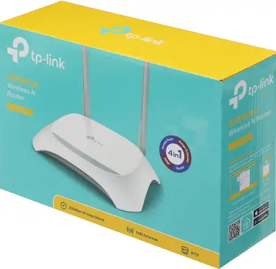 Роутер беспроводной TP-Link TL-WR840N N300 10/100BASE-TX белый