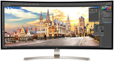 Монитор LG 38" 38UC99-W серебристый IPS