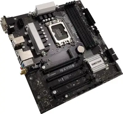 Материнская плата Biostar B760MXC Pro Soc-1700 Intel B760 4xDDR5 mATX AC`97 8ch(7.1) 2.5Gg RAID+VGA+DVI+HDMI