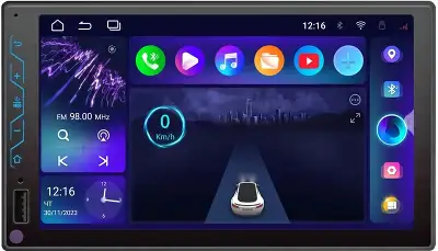 Автомагнитола Incar ARN-7703-4 2DIN 4x50Вт v5.1 USB 2.0 4Mb DSP 7" WiFi 4G 4