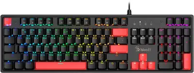 Клавиатура A4Tech Bloody S520N механическая черный USB for gamer LED