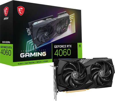 Видеокарта MSI NVIDIA nVidia GeForce RTX 4060 Gaming 8G 8Gb DDR6 PCI-E HDMI, 3DP